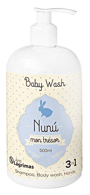 Botella Nunú Baby Wash Mon Trésor 3 en 1 de 500 ml