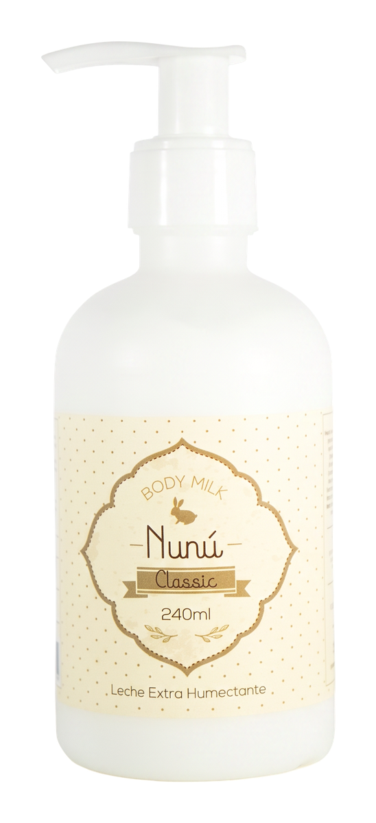 Botella Nunú Body Milk Classic extra hidratante de 240 ml